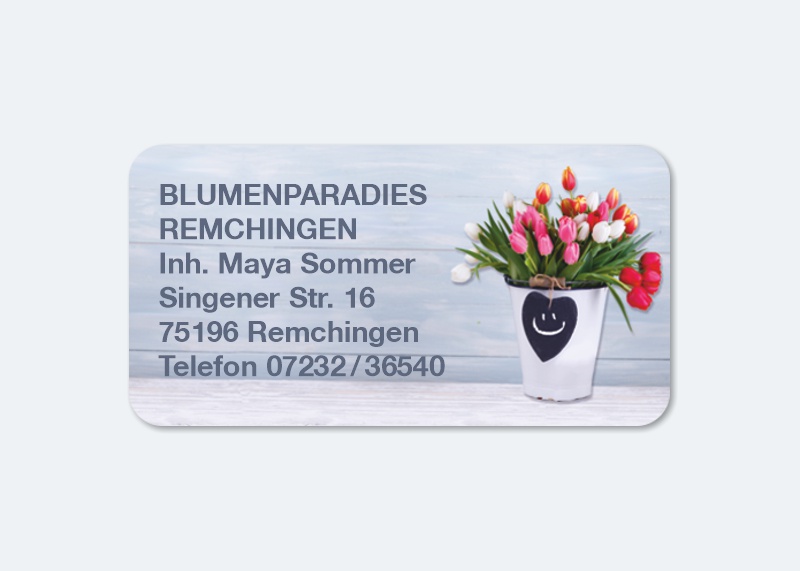 168 Adressaufkleber MAXI-Motiv Tulpen-Strauß