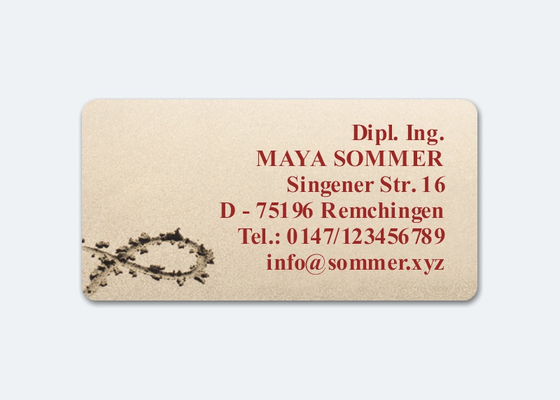 168 Adressaufkleber MAXI-Motiv Fisch