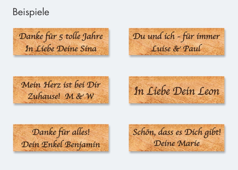 Graviertes Herz