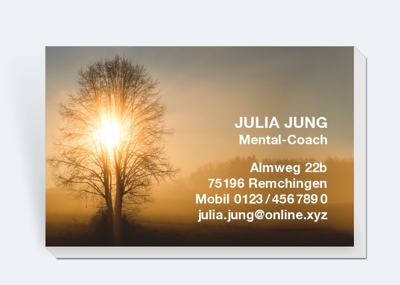 100 Motiv Visitenkarten Baum