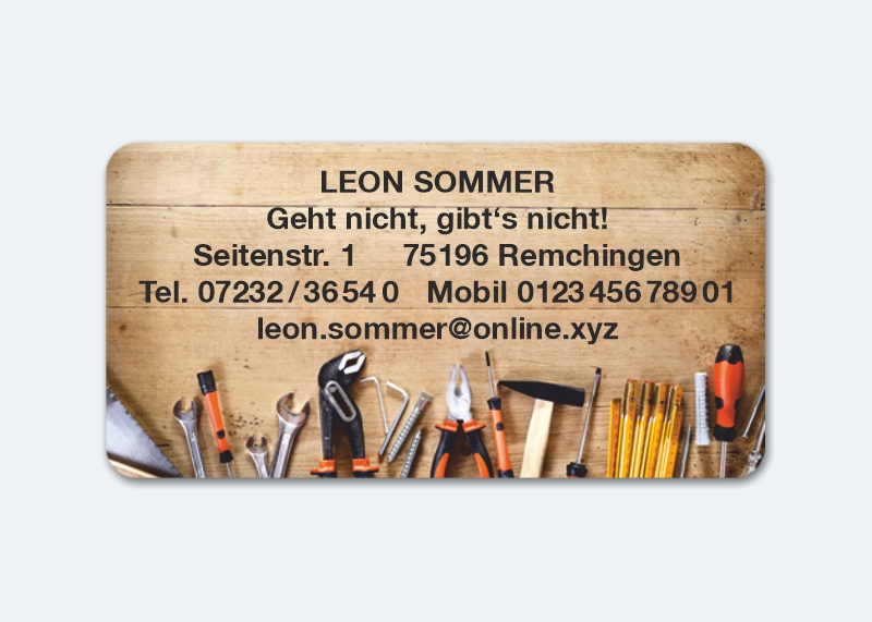 168 Adressaufkleber MAXI-Motiv Tools
