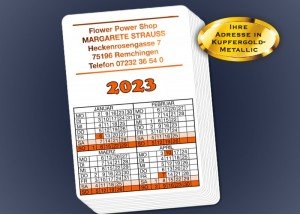 Spielkarten-Kalender 2023 100 Stück