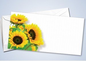 50 Grußkarten "Sonnenblumen" 
