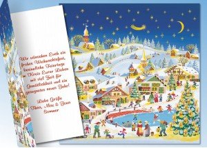 De-Luxe Weihnachtskarte NEU 20 Stück