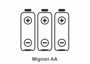 Batterie Typ Mignon AA, 3 Stück 