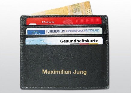 RFID-Kreditkarten-Etui Leder 