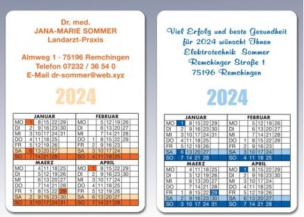 Spielkarten-Kalender 2024 