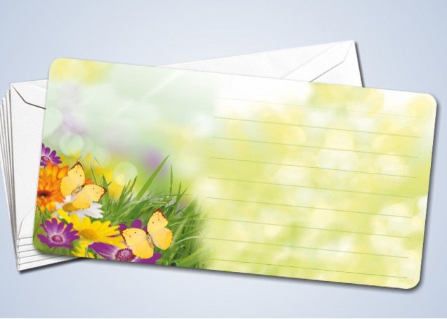 50 Briefkarten "Blumenwiese" 