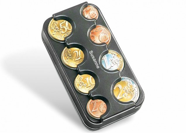 Euro-Münz-Box, schwarz 