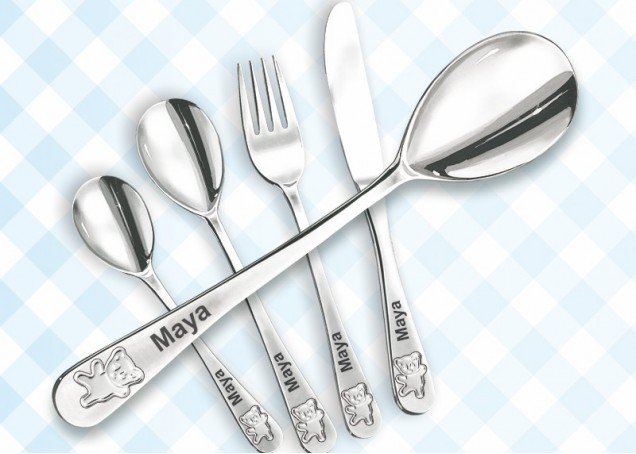 Kinder-Besteck, 4-teilig 