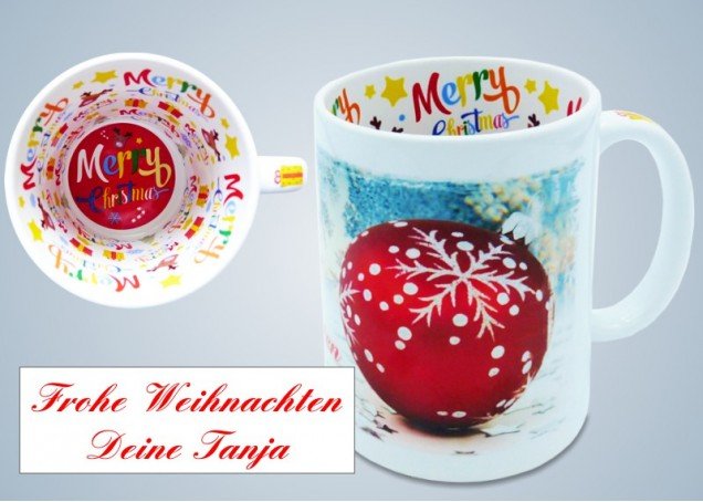 Keramiktasse Weihnachten 