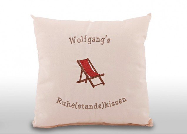 Ruhestandskissen mit Namen 