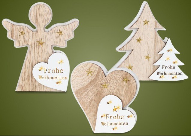 Weihnachts-Aufsteller mit LED 
