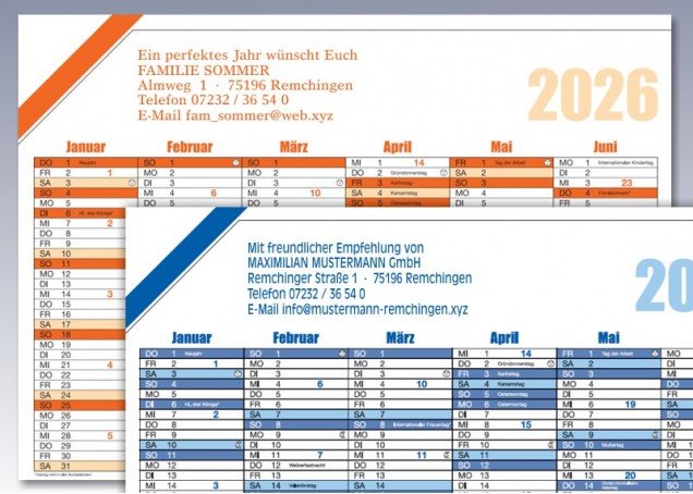 Wandkalender 2026 