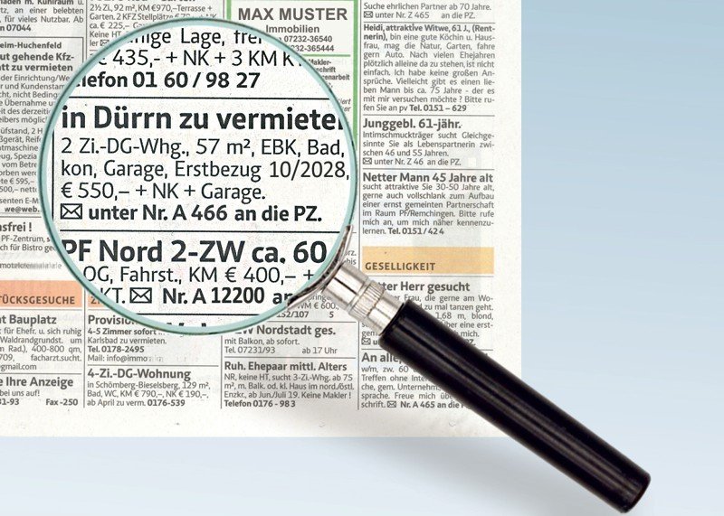 Vergrößerungsglas 400% 