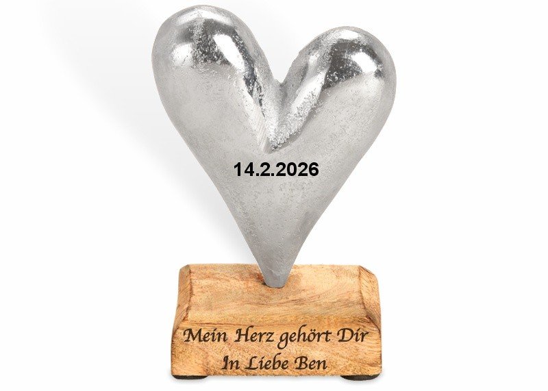 Graviertes Herz 