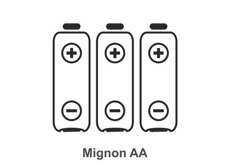 Batterie Typ Mignon AA, 3 Stück 