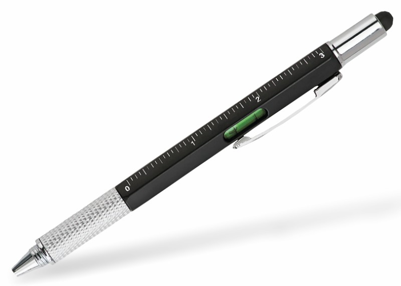 1X Multifunktions Kugelschreiber mit klappbarem Scherenlineal Z7N0 Schulbri L4L1 